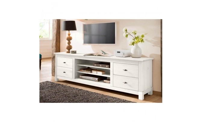 Тумба ТВ Рауна (белый воск)